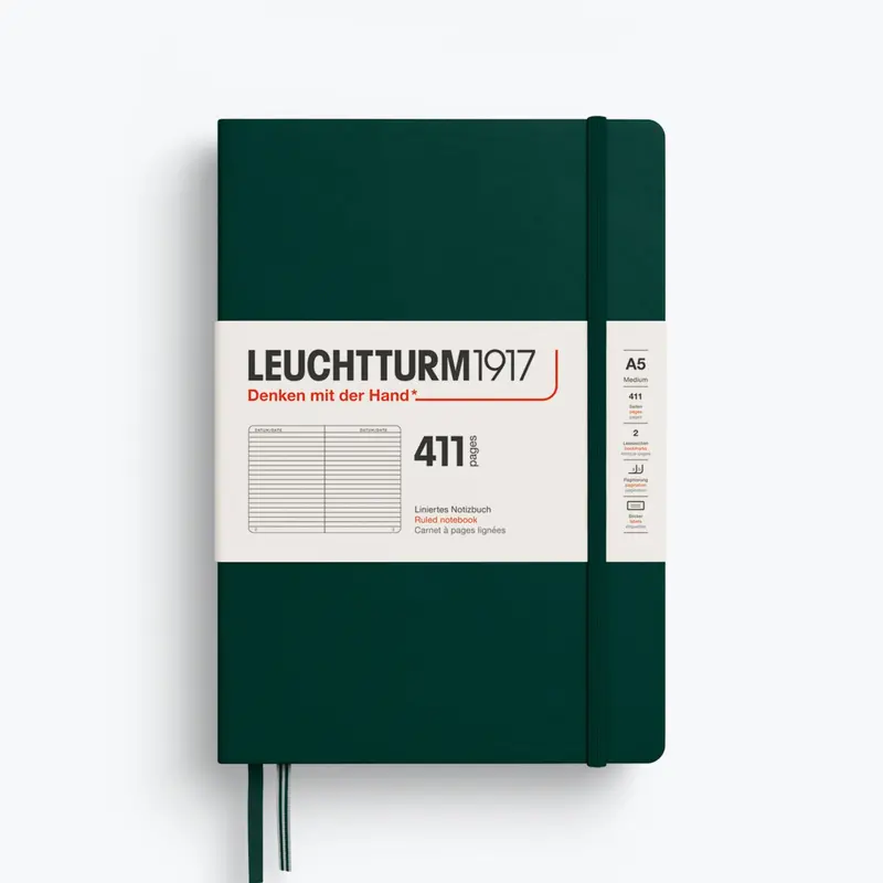 Leuchtturm1917 - Notebook - A5 - 411 Pages - Forest Green 1