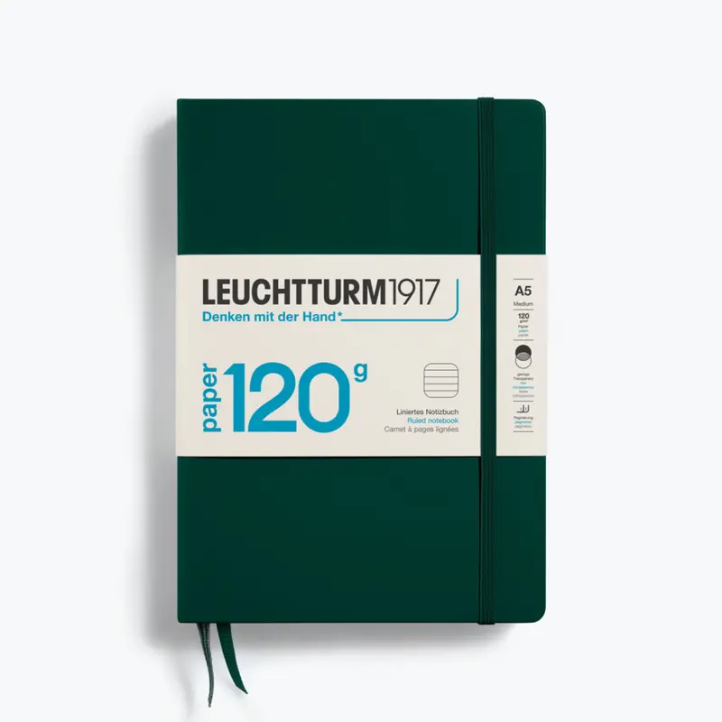 Leuchtturm1917 - Notebook - A5 - Paper 120 - Forest Green 1