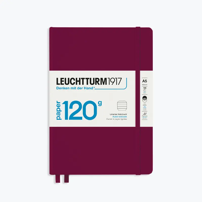 Leuchtturm1917 - Notebook - A5 - Paper 120 - Port Red 1