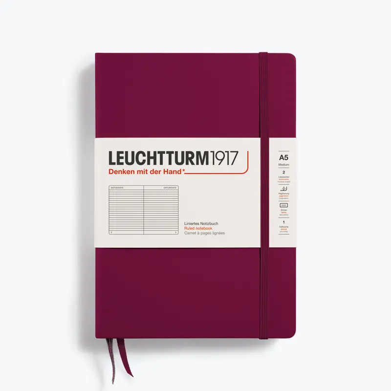 Leuchtturm1917 - Notebook - A5 - Port Red 1