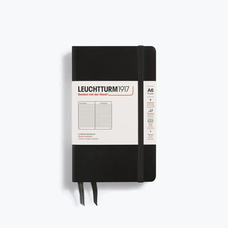 Leuchtturm1917 - Notebook - A6 - Black 1