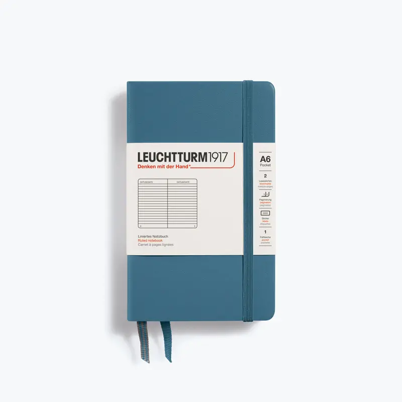 Leuchtturm1917 - Notebook - A6 - Stone Blue 1
