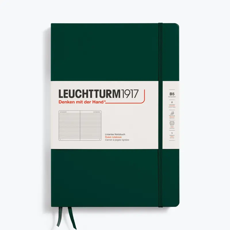 Leuchtturm1917 - Notebook - Hardcover - B5 - Forest Green 1