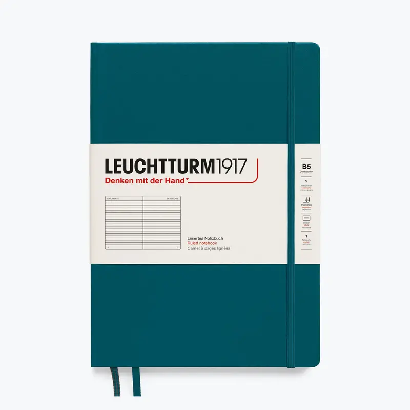 Leuchtturm1917 - Notebook - Hardcover - B5 - Pacific Green <Outgoing> 1