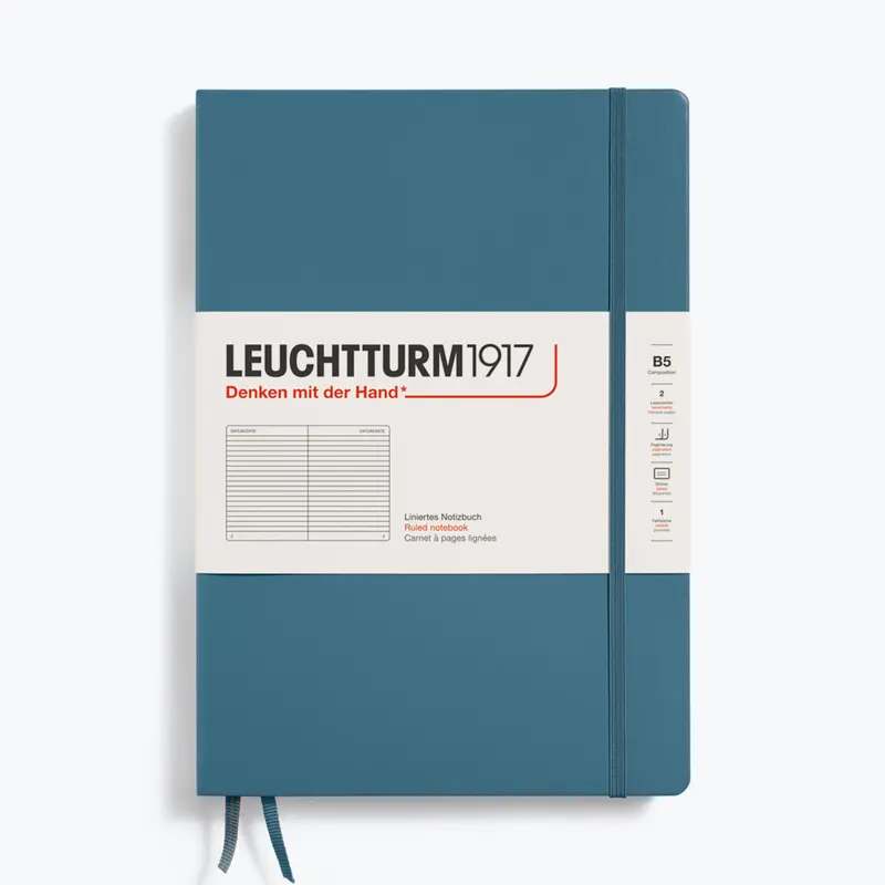 Leuchtturm1917 - Notebook - Hardcover - B5 - Stone Blue 1