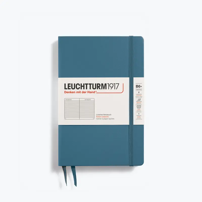 Leuchtturm1917 - Notebook - Hardcover - B6+ - Stone Blue 1