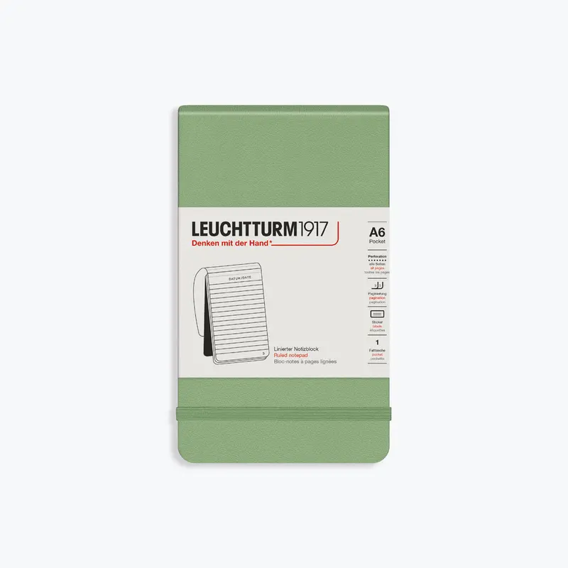 Leuchtturm1917 - Notebook - Reporter Notepad - Sage 1