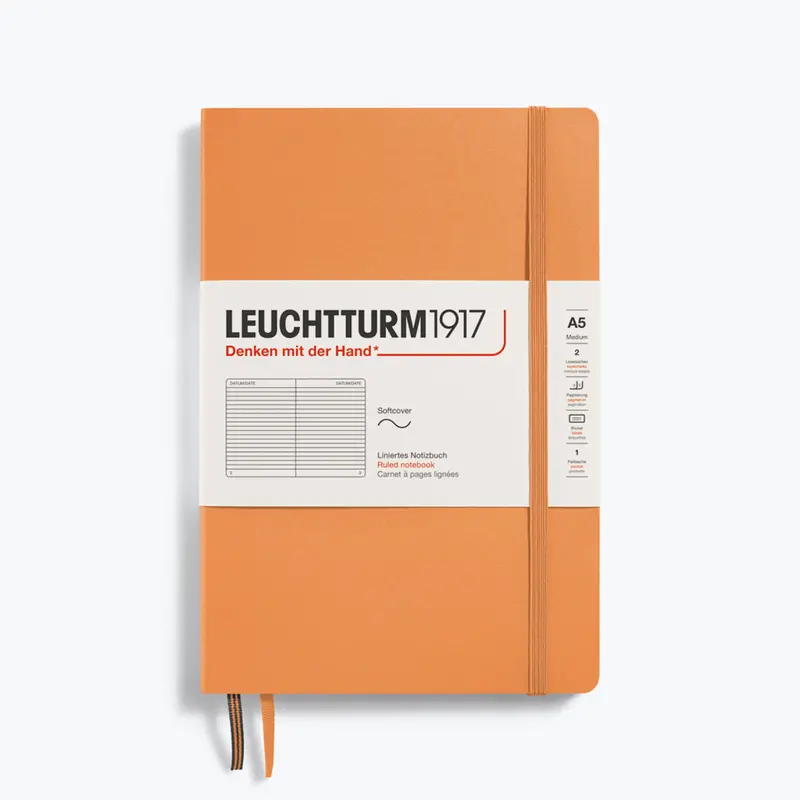Leuchtturm1917 - Notebook - Softcover - A5 - Apricot <Outgoing> 1