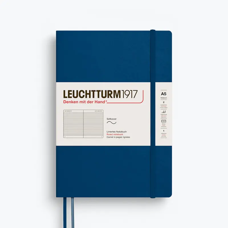 Leuchtturm1917 - Notebook - Softcover - A5 - Indigo 1