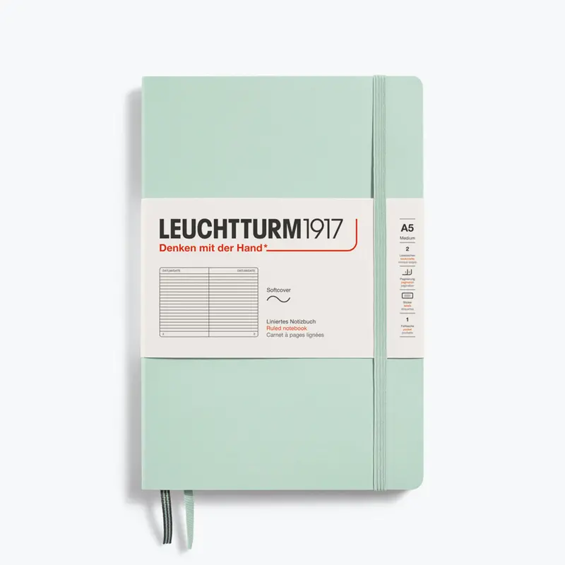 Leuchtturm1917 - Notebook - Softcover - A5 - Mint Green <Outgoing> 1