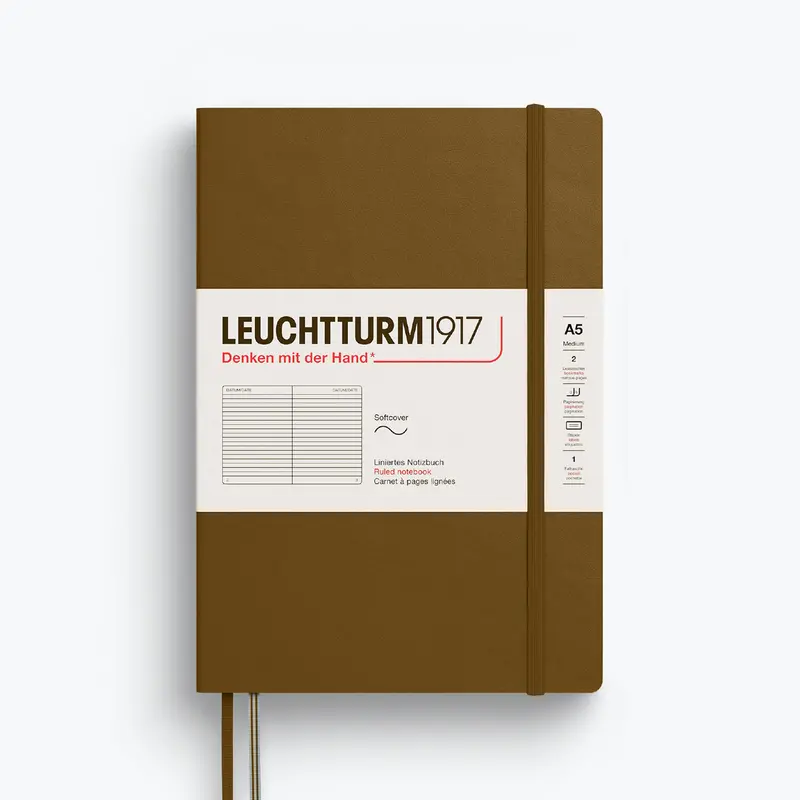 Leuchtturm1917 - Notebook - Softcover - A5 - Spice Brown <Outgoing> 1