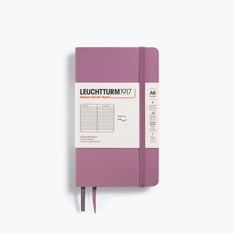 Leuchtturm1917 - Notebook - Softcover - A6 - Dusty Rose 1