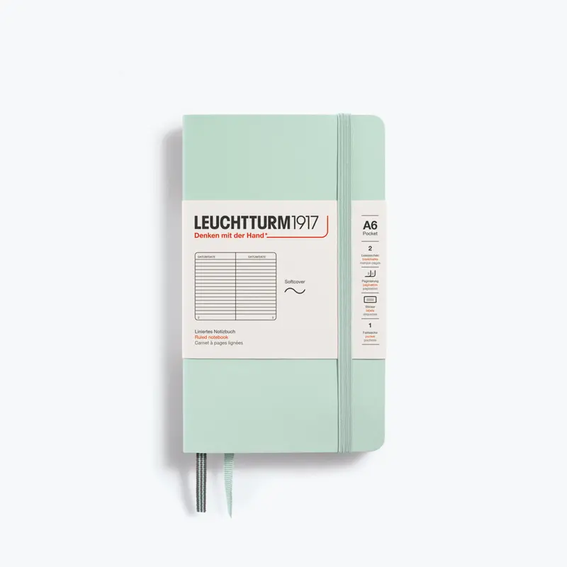 Leuchtturm1917 - Notebook - Softcover - A6 - Mint Green <Outgoing> 1