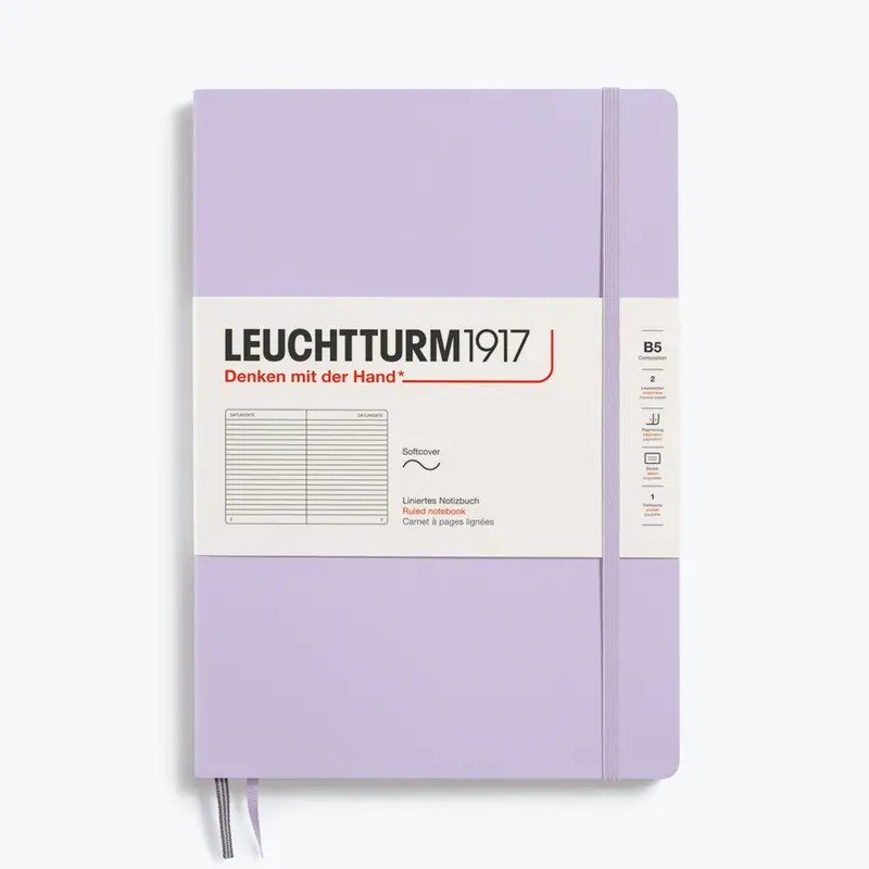Leuchtturm1917 - Notebook - Softcover - B5 - Lilac 1