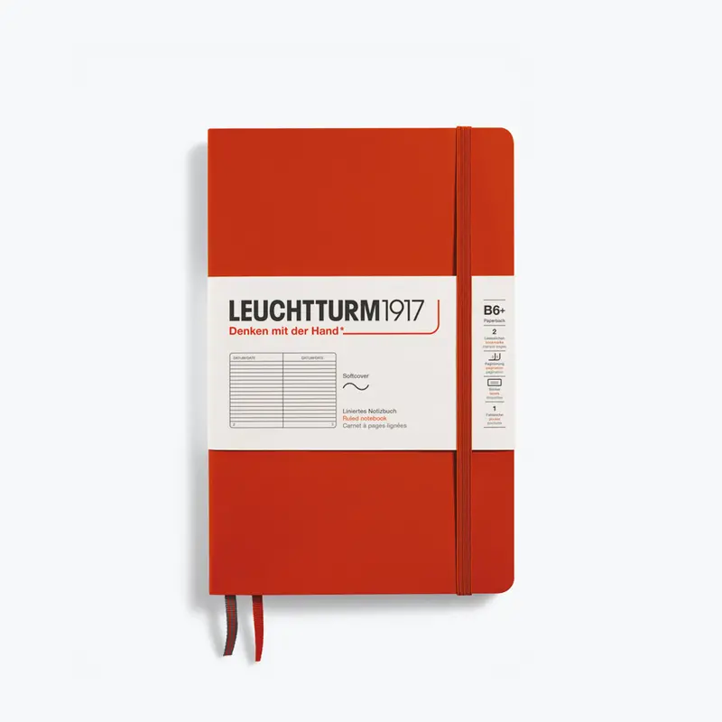 Leuchtturm1917 - Notebook - Softcover - B6+ - Fox Red <Outgoing> 1