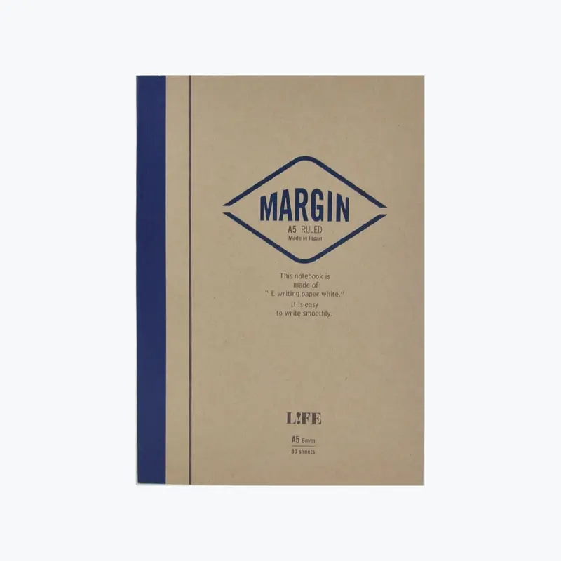 Life Stationery - Notebook - Margin - A5 - Ruled 1