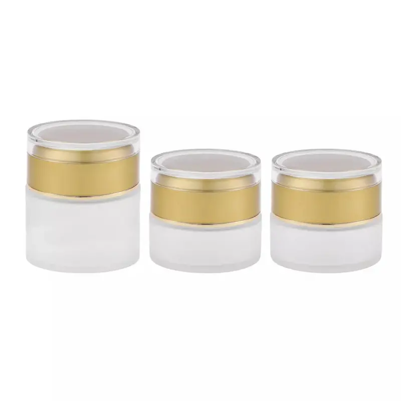 Liquid Jar Glass Gold Cap 1