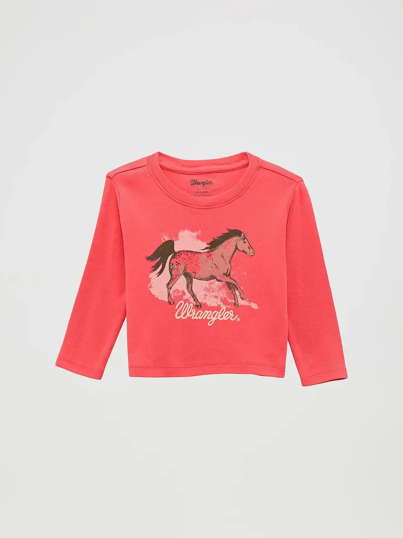Little Girl's Wrangler Western Graphic Long Sleeve Tee - 112371937 1
