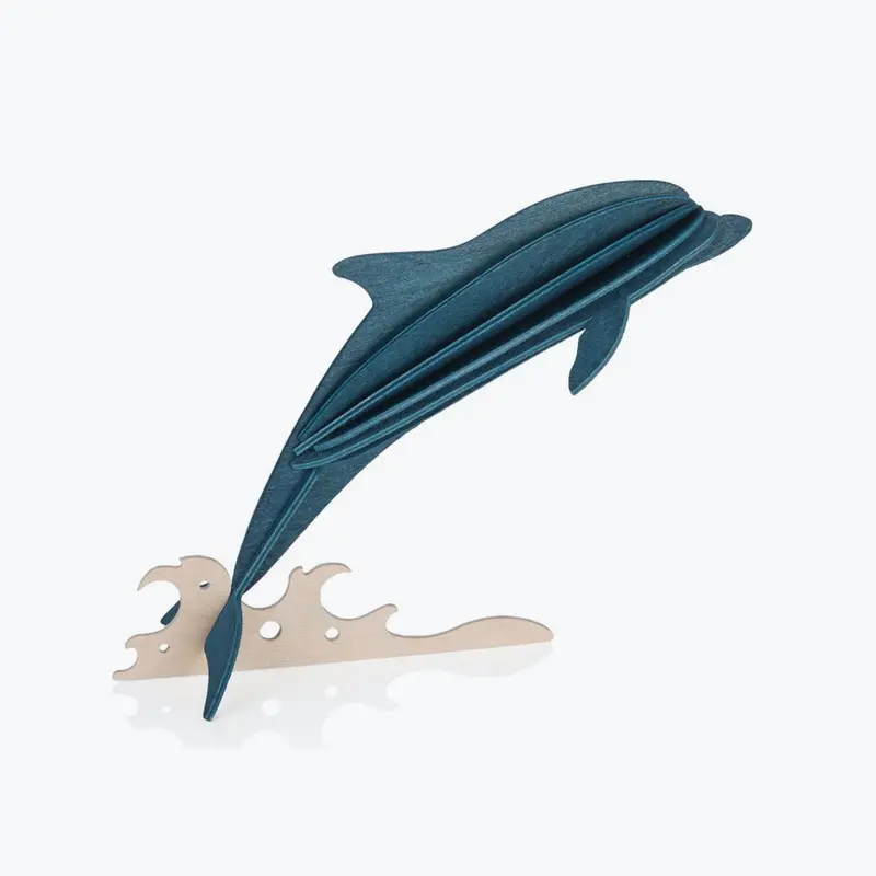 Lovi - Ornament - Dolphin - 15Cm - Dark Blue 1