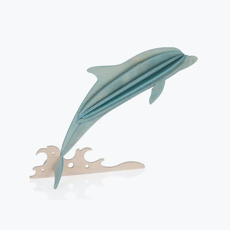 Lovi - Ornament - Dolphin - 15Cm - Light Blue 1