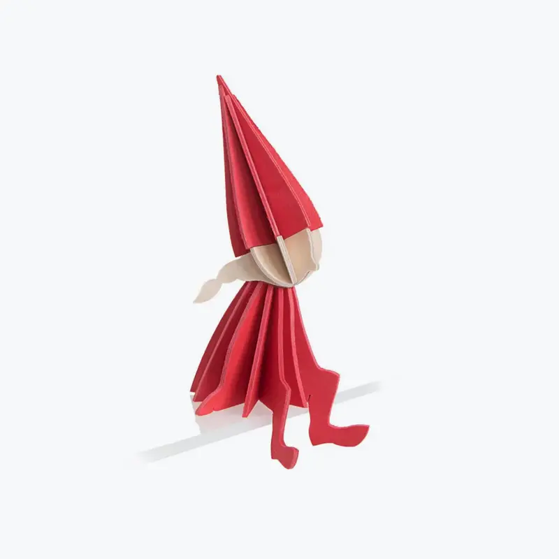 Lovi - Ornament - Elf Girl - 12Cm - Bright Red 1