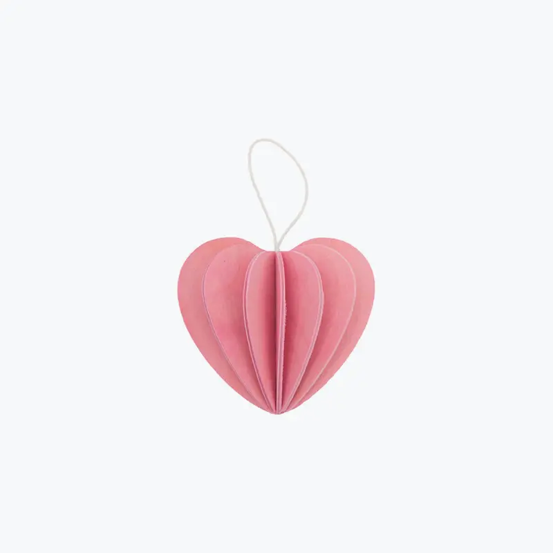 Lovi - Ornament - Heart - 4.5Cm - Light Pink 1