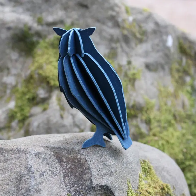 Lovi - Ornament - Owl - 9.5Cm - Dark Blue 2