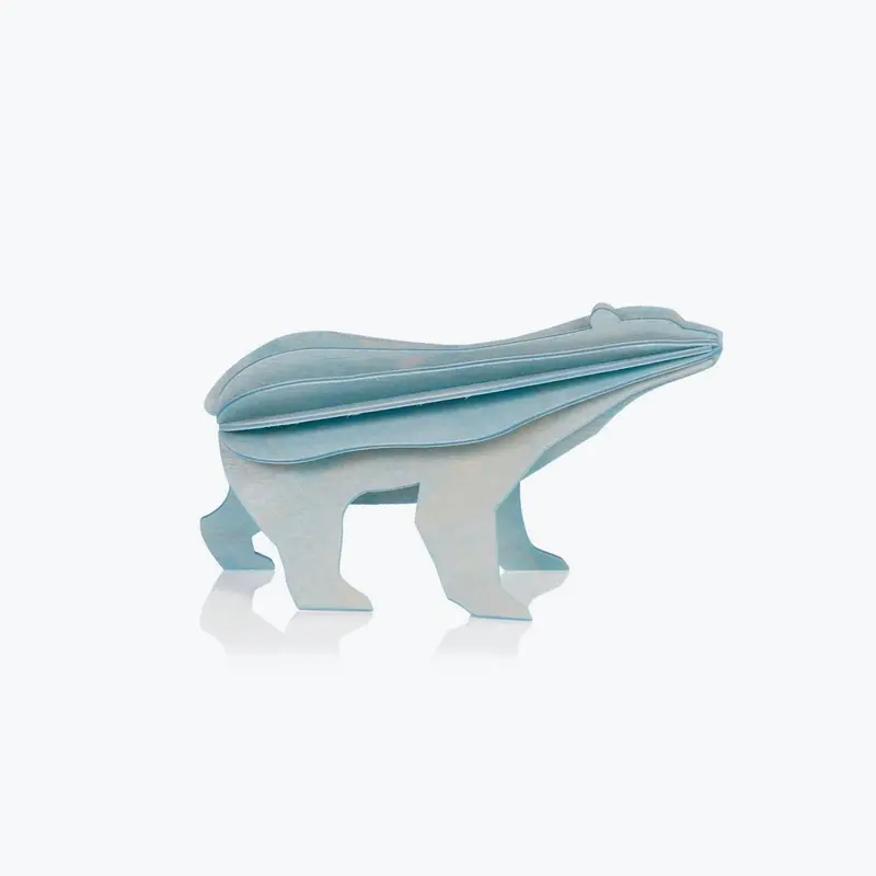 Lovi - Ornament - Polar Bear - 7Cm - Light Blue 1