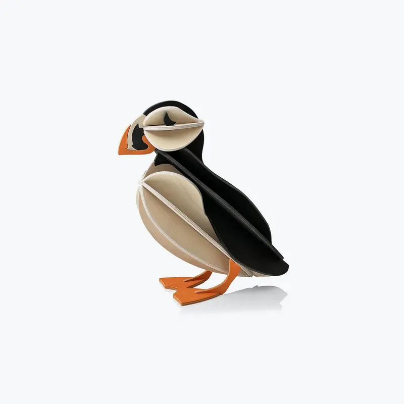 Lovi - Ornament - Puffin - 10Cm - Black 1