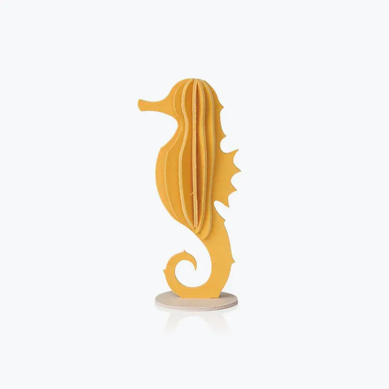 Lovi - Ornament - Seahorse - 8Cm - Warm Yellow 1
