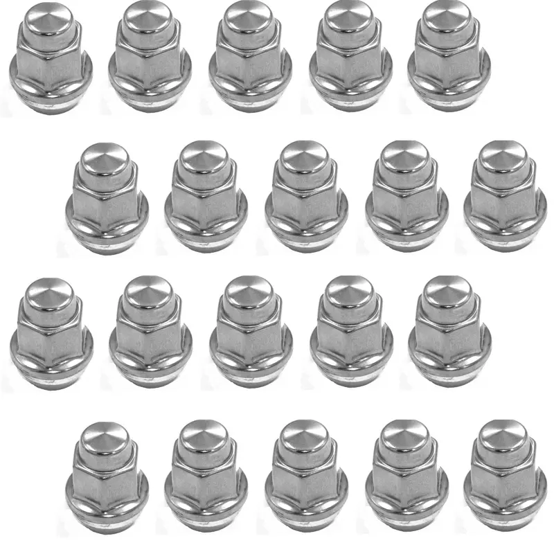 Lug Nut Set, Stainless Capped, 1964-88 Amc, Rambler, Eagle 1