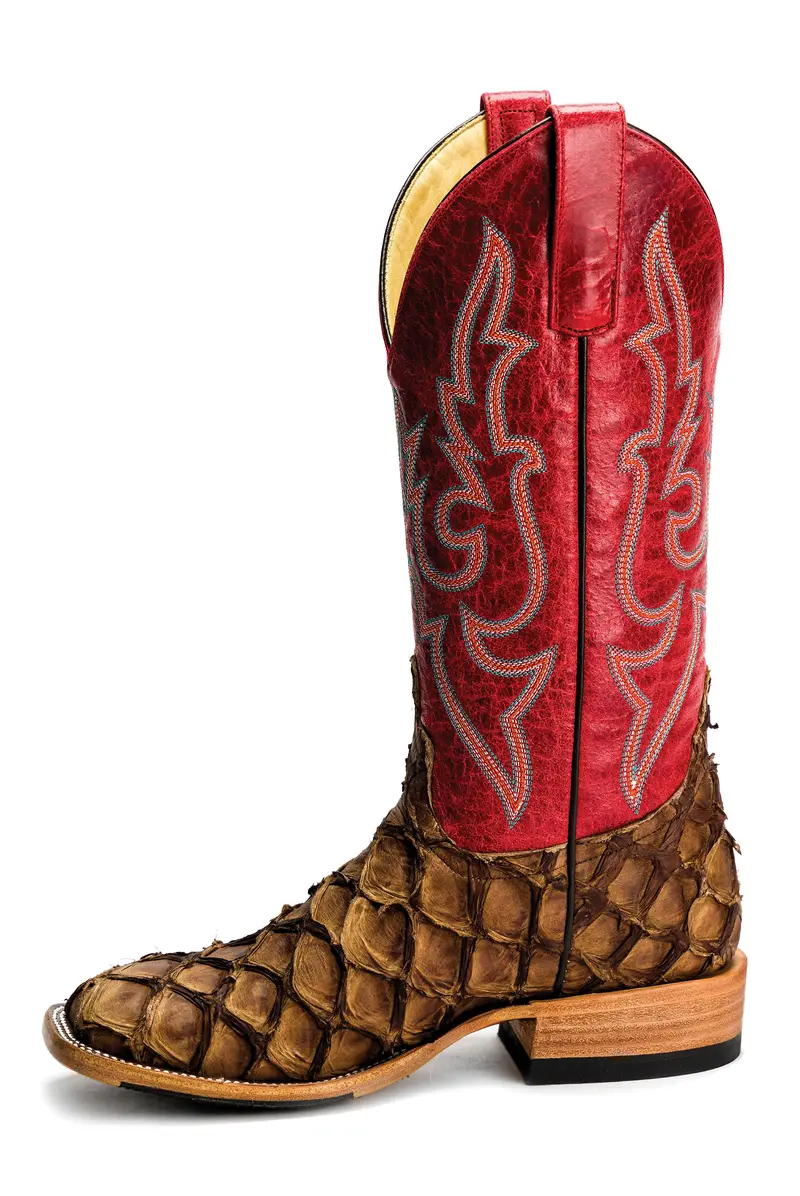 Macie Bean Cigar Matte Big Bass With 13" Red Sinsation Tops - M2007 1