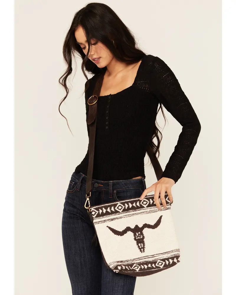 Madrona Longhorn Woven Concealed Carry Crossbody Bag 1