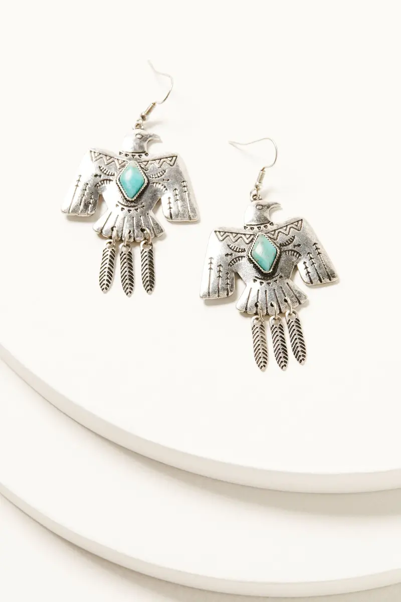 Maragot Antique Thunderbird Earrings 1