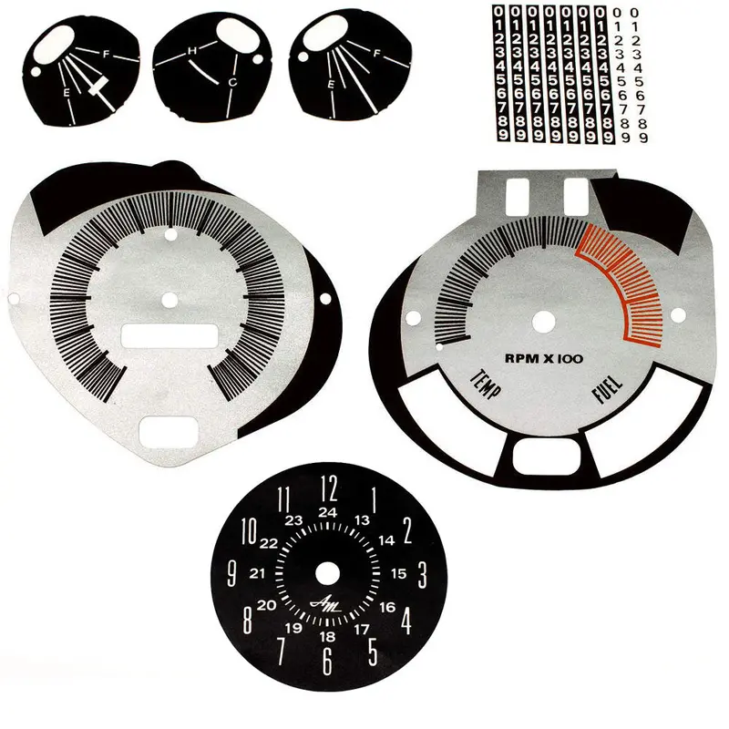 Master Dash Decal Kit, 1969 Amc Amx, Javelin W/140 Speedo & Tach 1