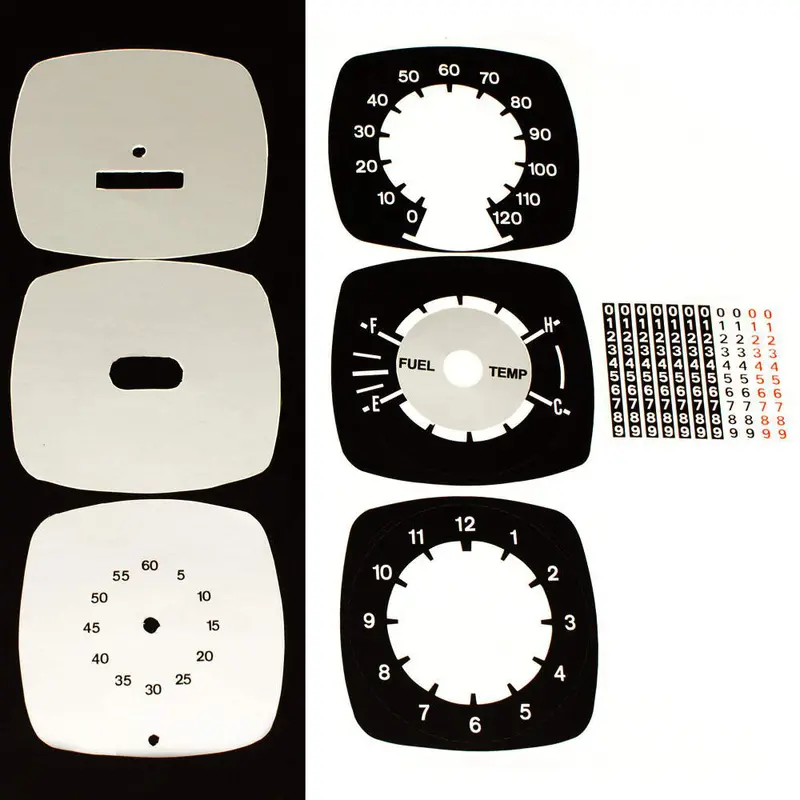 Master Dash Decal Kit, 1971-74 Amc Javelin With 120 Speedo And Clock 1