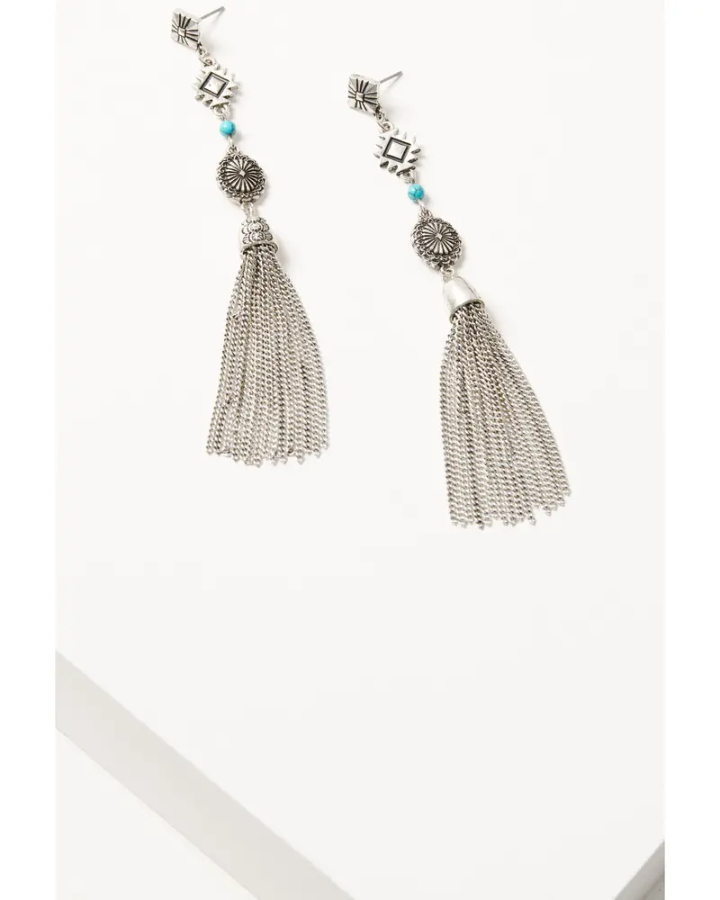 Maudina Fringe Drop Earrings 1