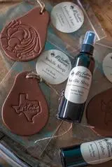 Mcintire Saddlery Leather Car Scent - Assorted Scents & Leather Shapes 1