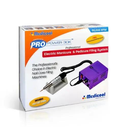 Medicool Pro Power 30K Filing Machine (Purple) | Nail Drill 1