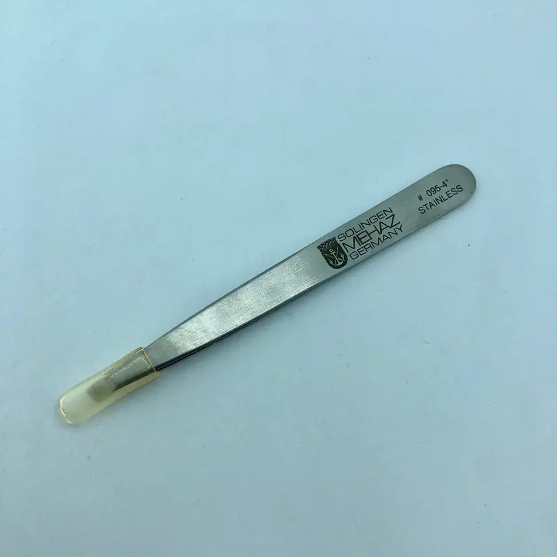 Mehaz Tweezer (Silver) # 095-4" Stainless - Straight 1