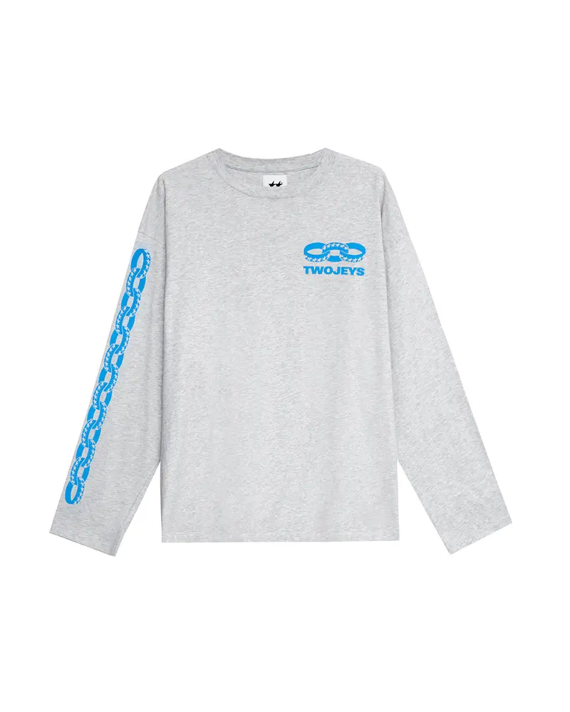 Melange Icon Chain Long Sleeve Tee 1