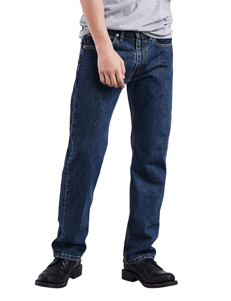 Men's 505 Regular Fit Jean-Zipper Fly- Dark Stone Wash - 00505-0216 1