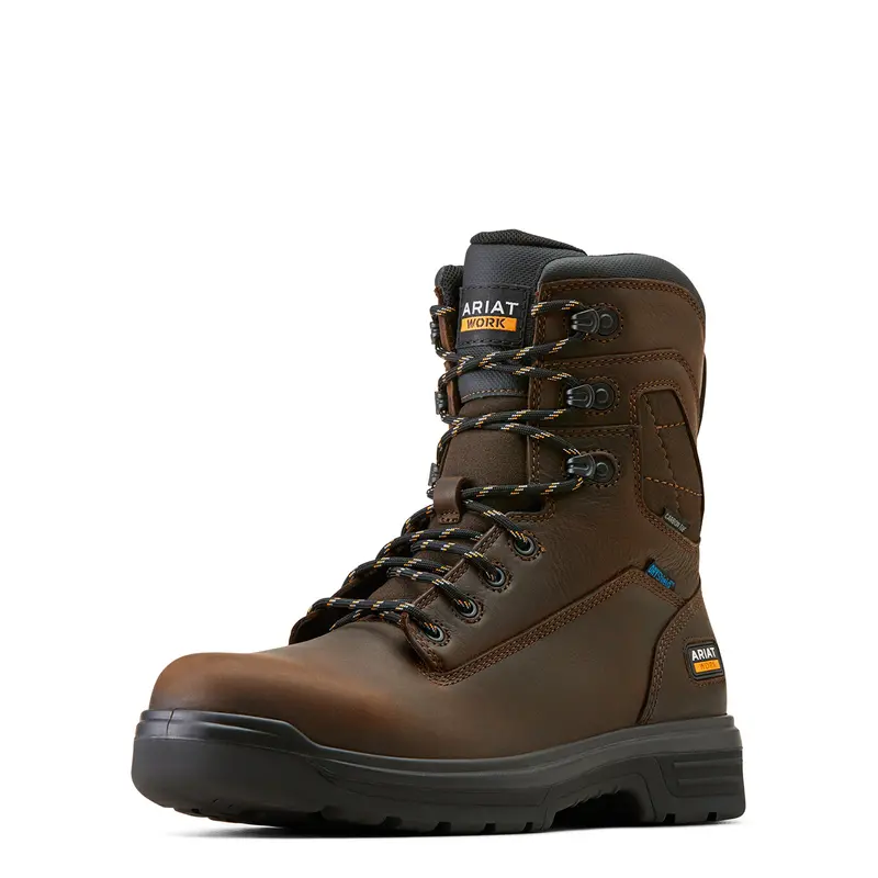 Men's 8" Lace Up Turbo H20 Carbon Toe Work Boot - 10050823 1