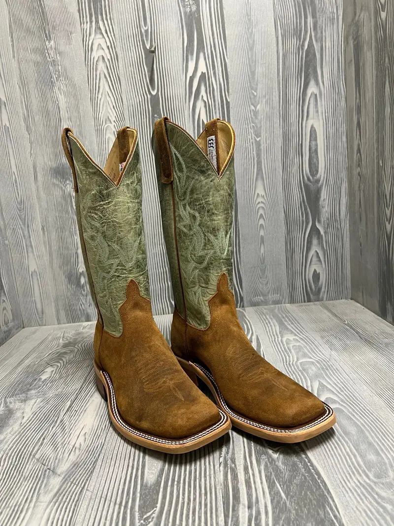 Men's Anderson Bean Camel Waxy Kudu With 13" Mint Mad Dog Tops - Style 205 1