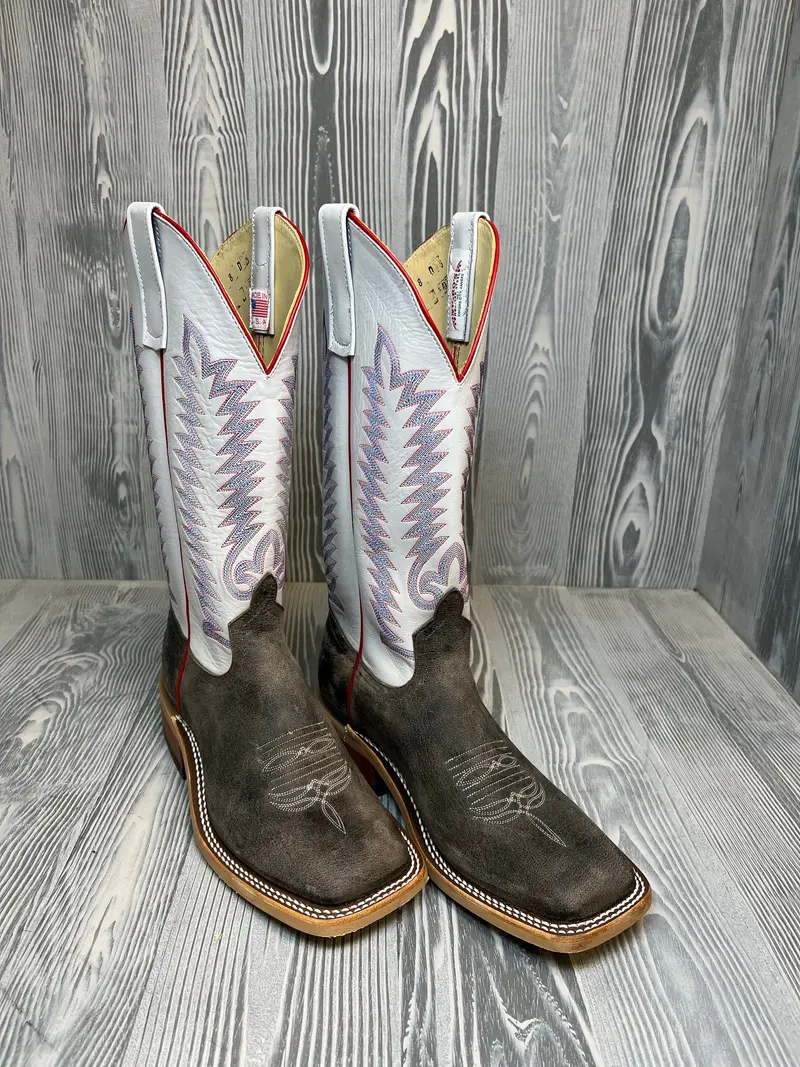 Men's Anderson Bean Charcoal Deer With 13" Fleck Kidskin Tops - Style 191 1