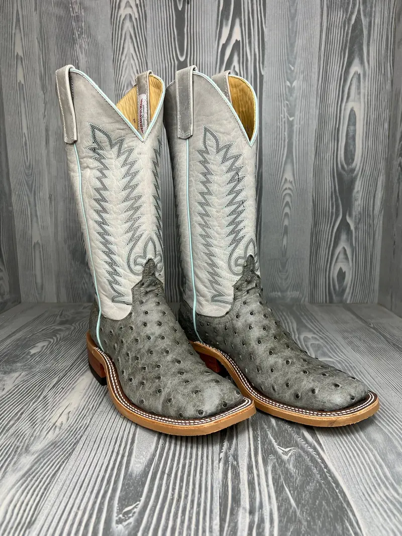 Men's Anderson Bean Serpentine Bruciato Full Quill Ostrich With 13" Polar Buffamonte Tops - Style 156 1