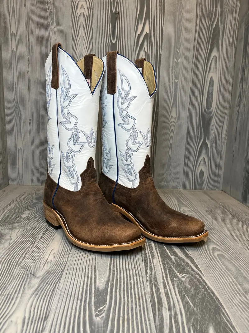 Men's Anderson Bean Tan Vintage Bison With 13" White Glove Tops - Style 198 1