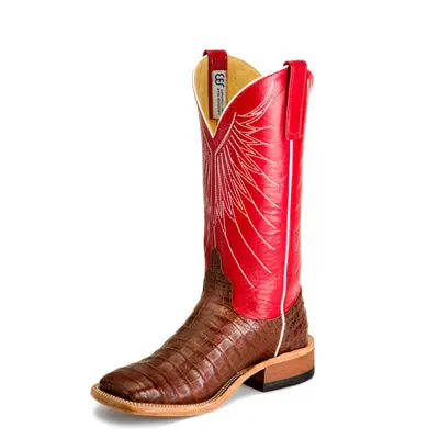Men's Anderson Bean Tobacco Caiman Belly With 13" Tristan Kidskin Tops - S3014 1
