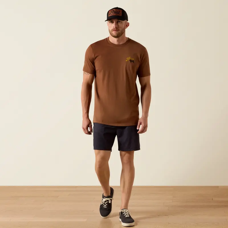 Men's Ariat Bbq Smoke Classic Fit T-Shirt - 10071197 1