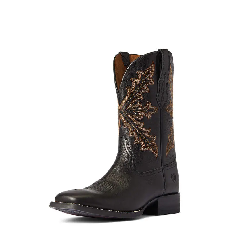 Men's Ariat Black Western Qualifer Western Boot - 10035899 1